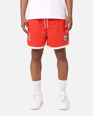 Stylish Comfort Tommy Jeans TJU Archive Games Shorts Deep Crimson