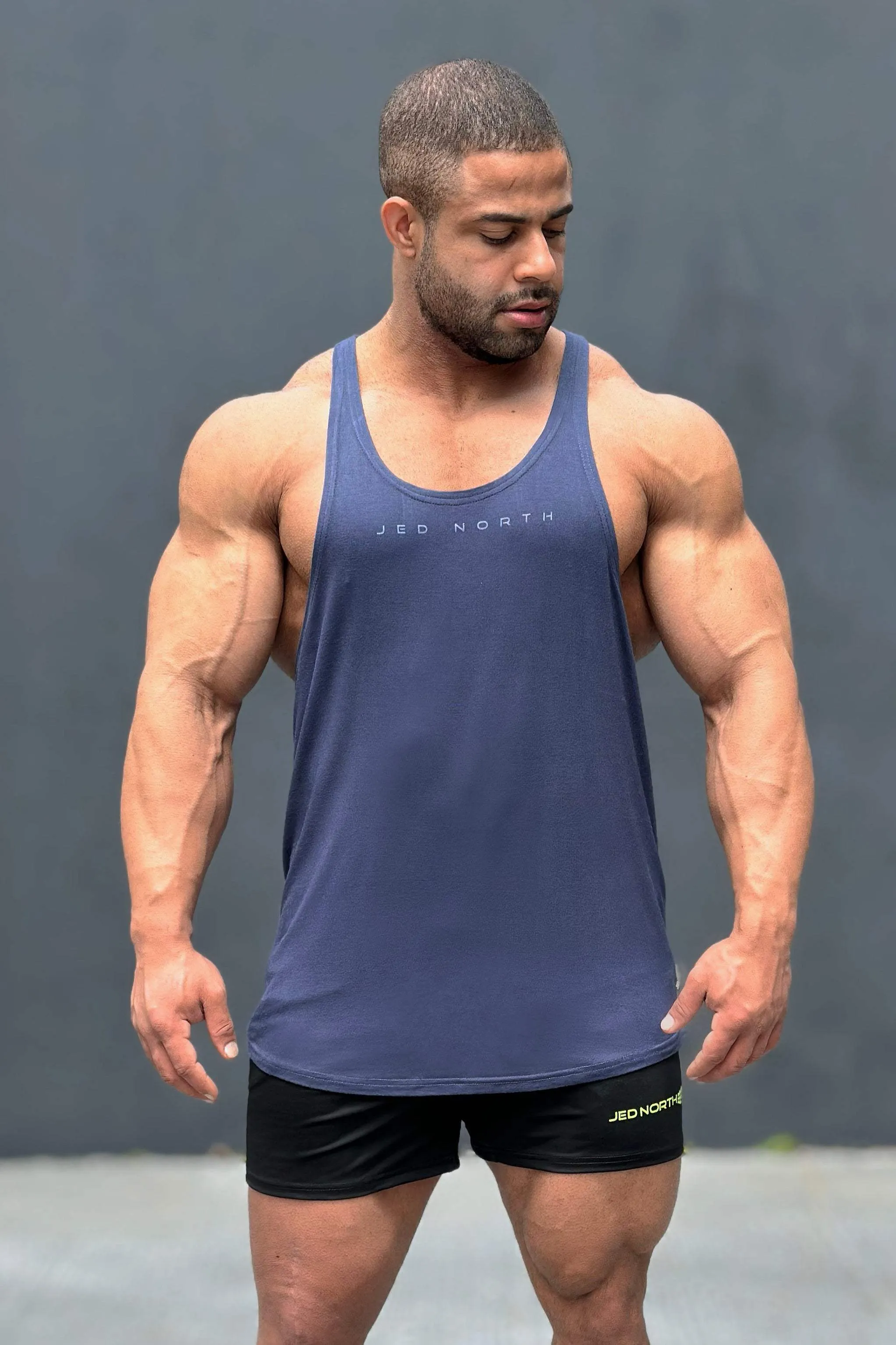 Utility - providing Classic Bodybuilding Racerback Stringer - Navy