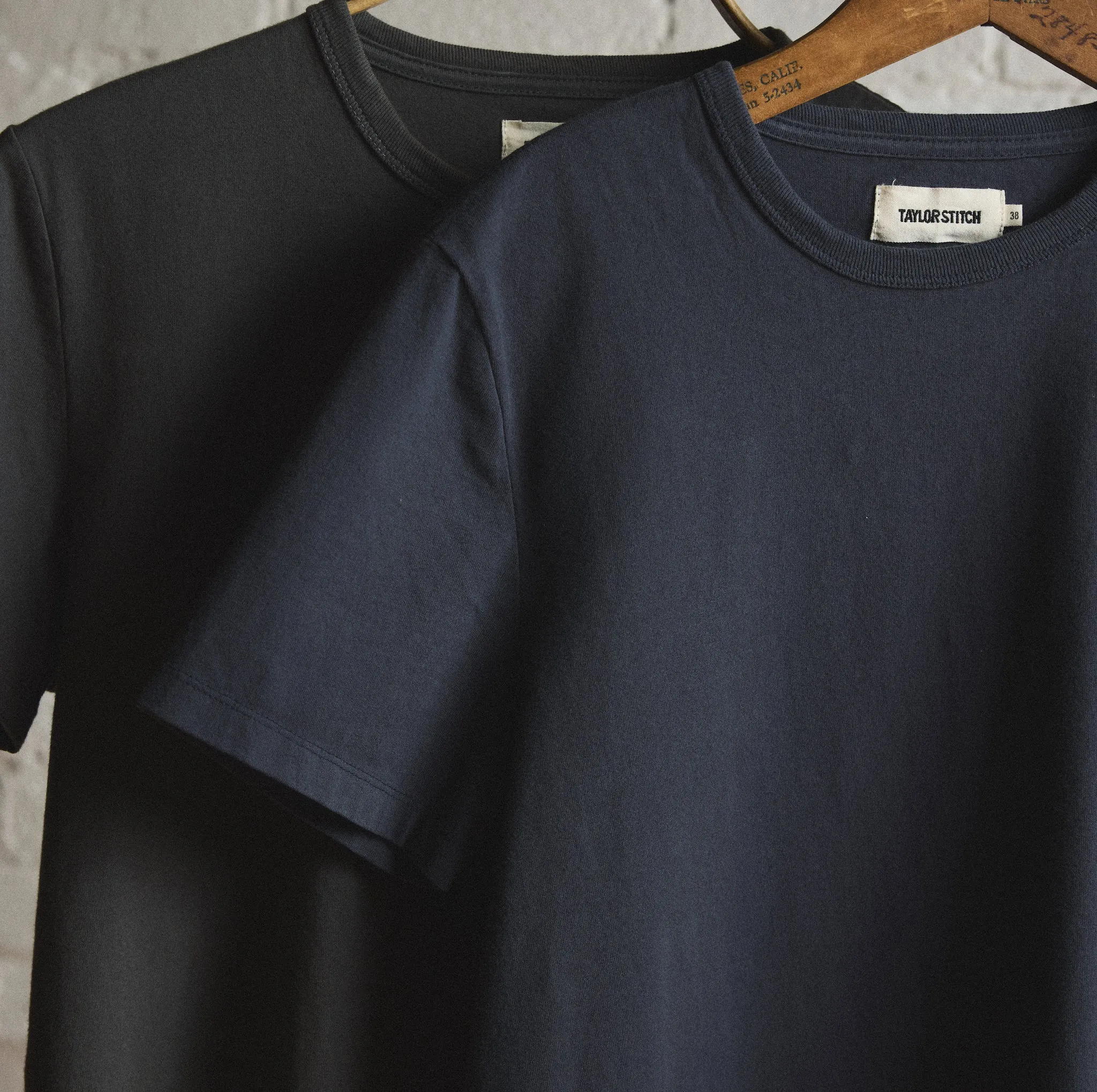 The Organic Cotton Tee in Navy Non Restrictive Silhouette SustainableManufacturing
