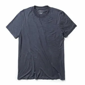 Anti-pilling Wrinkle Resistant Material The Cotton Hemp Tee in Navy
