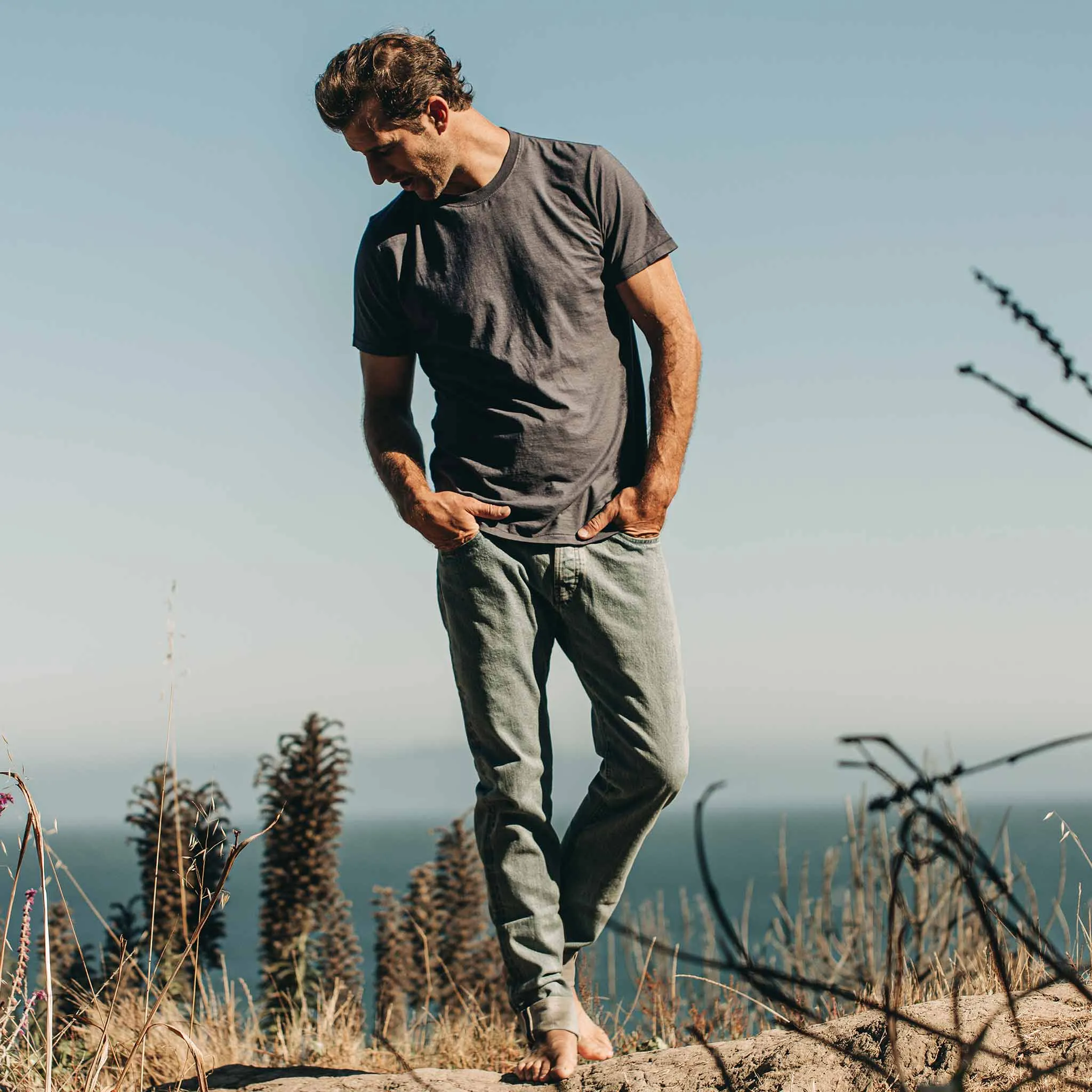 Classic Cut coordinate with other items The Cotton Hemp Tee in Navy