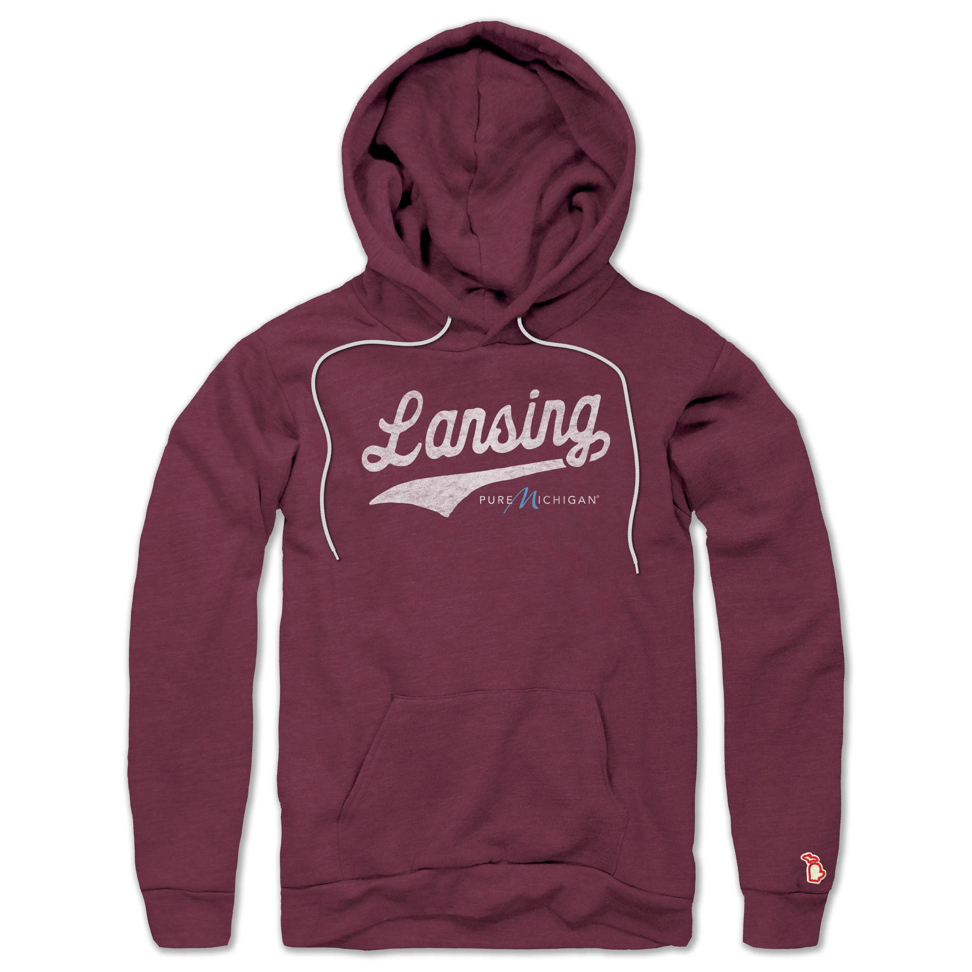 Comfy Streetwear PURE MICHIGAN - LANSING SCRIPT ALL SEASON HOODIE (UNISEX)