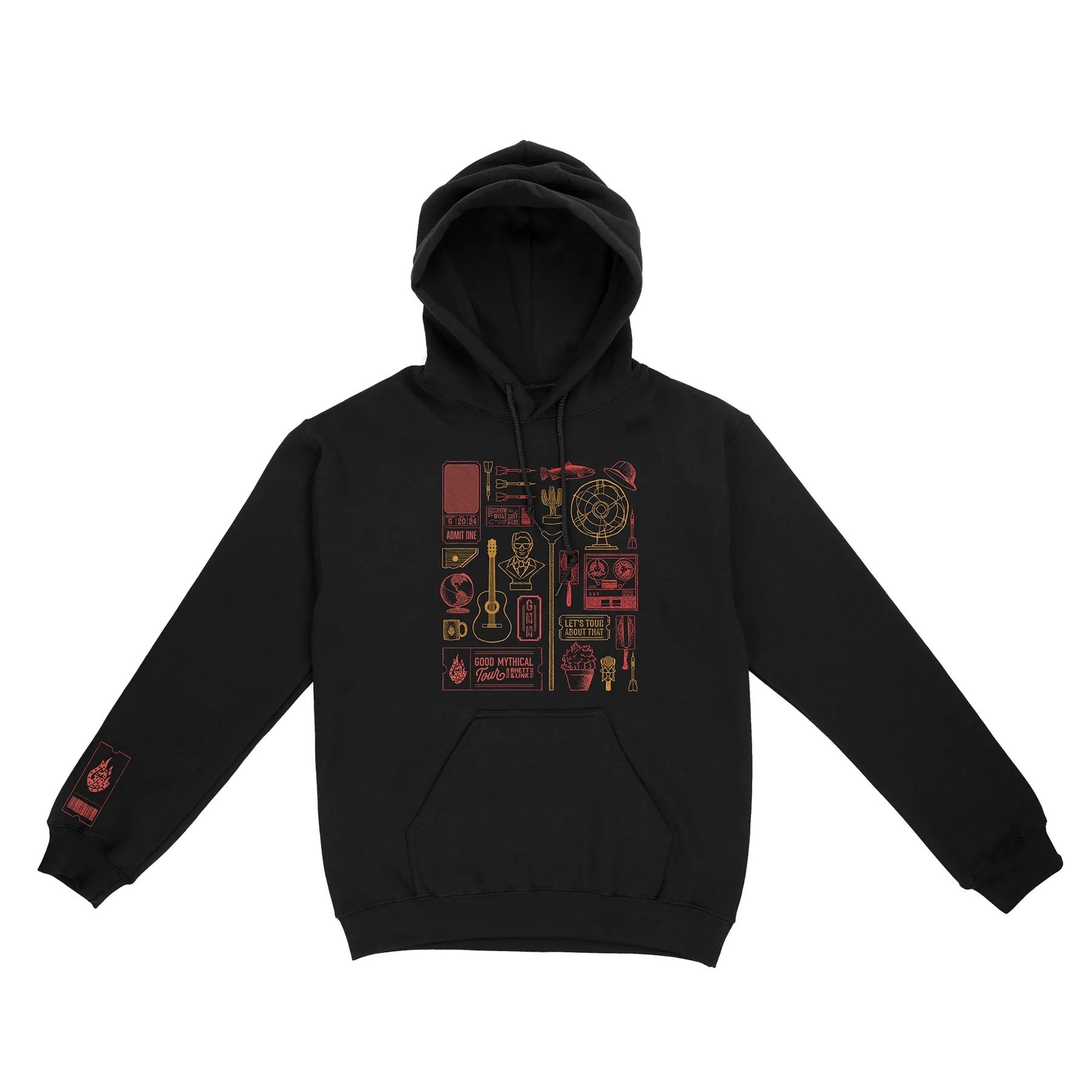 Bold Print Tour Collage Hoodie
