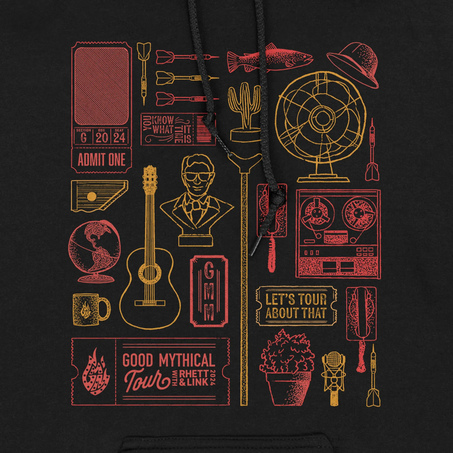 Tour Collage Hoodie product customization product dancing suitability