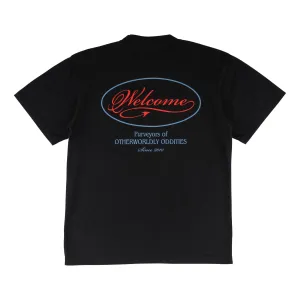 semi-formal style Trade Printed Boxy Garment-Dyed Tee - Black