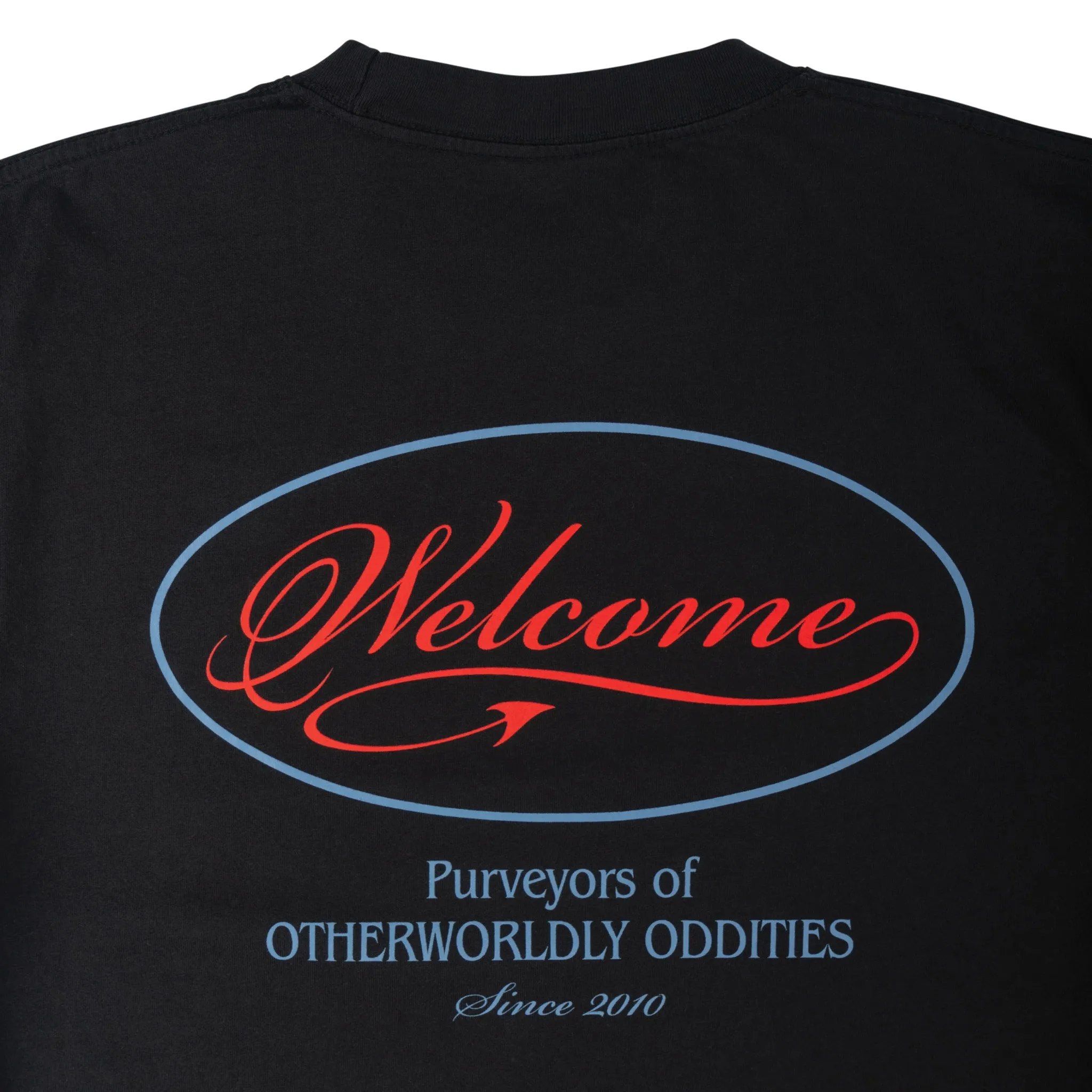 Casual Statement Trade Printed Boxy Garment-Dyed Tee - Black