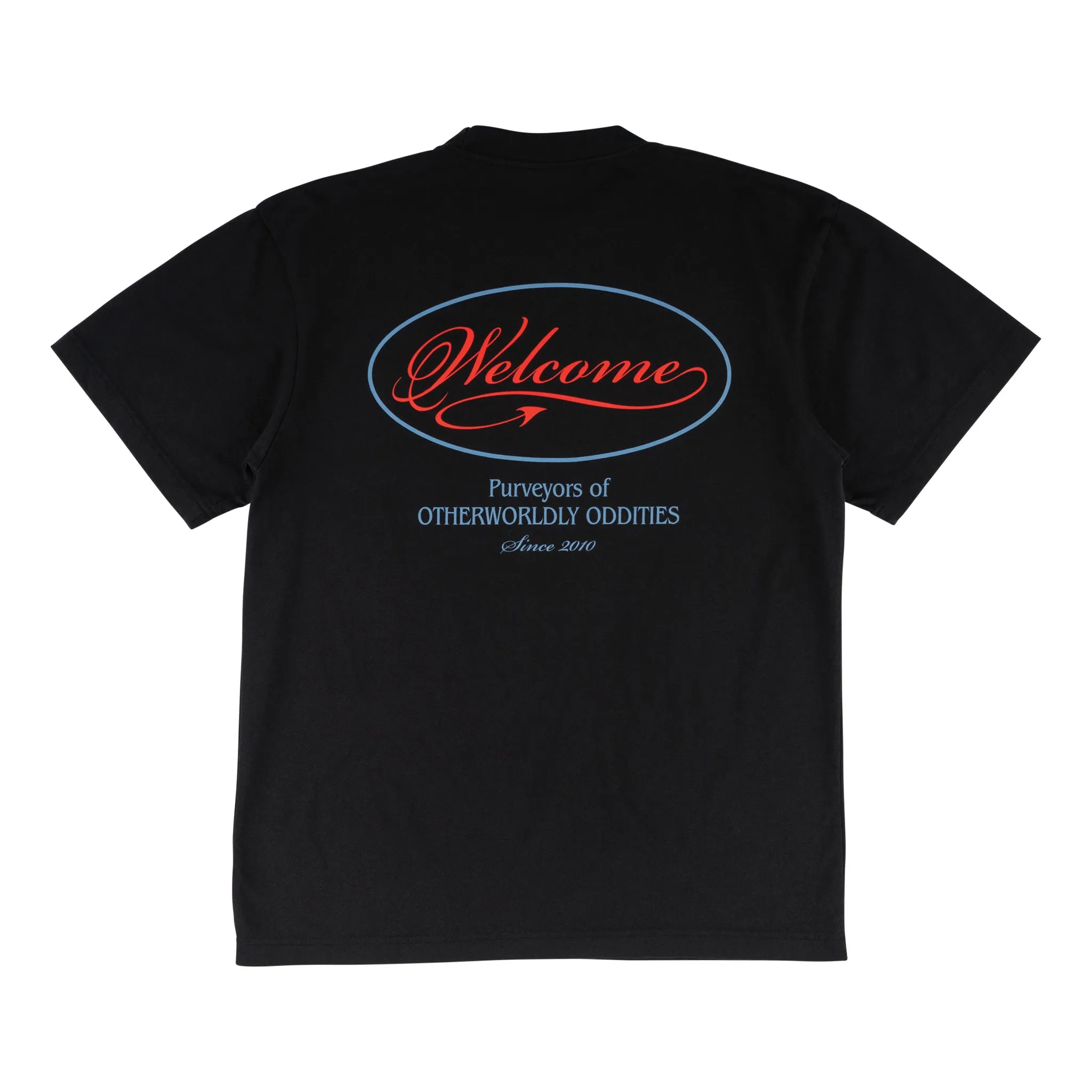 semi-formal style Trade Printed Boxy Garment-Dyed Tee - Black