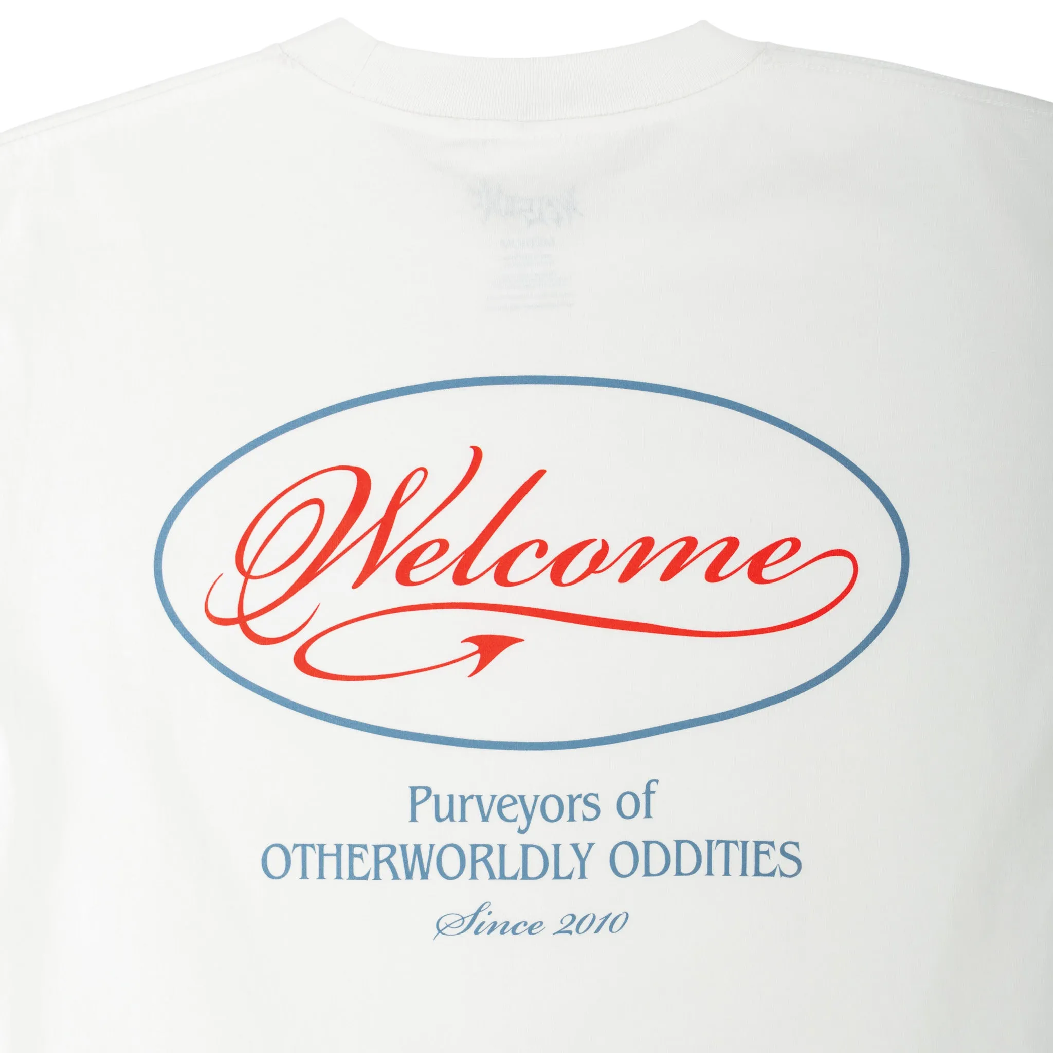 Trade Printed Boxy Garment-Dyed Tee - White Flexible Fit