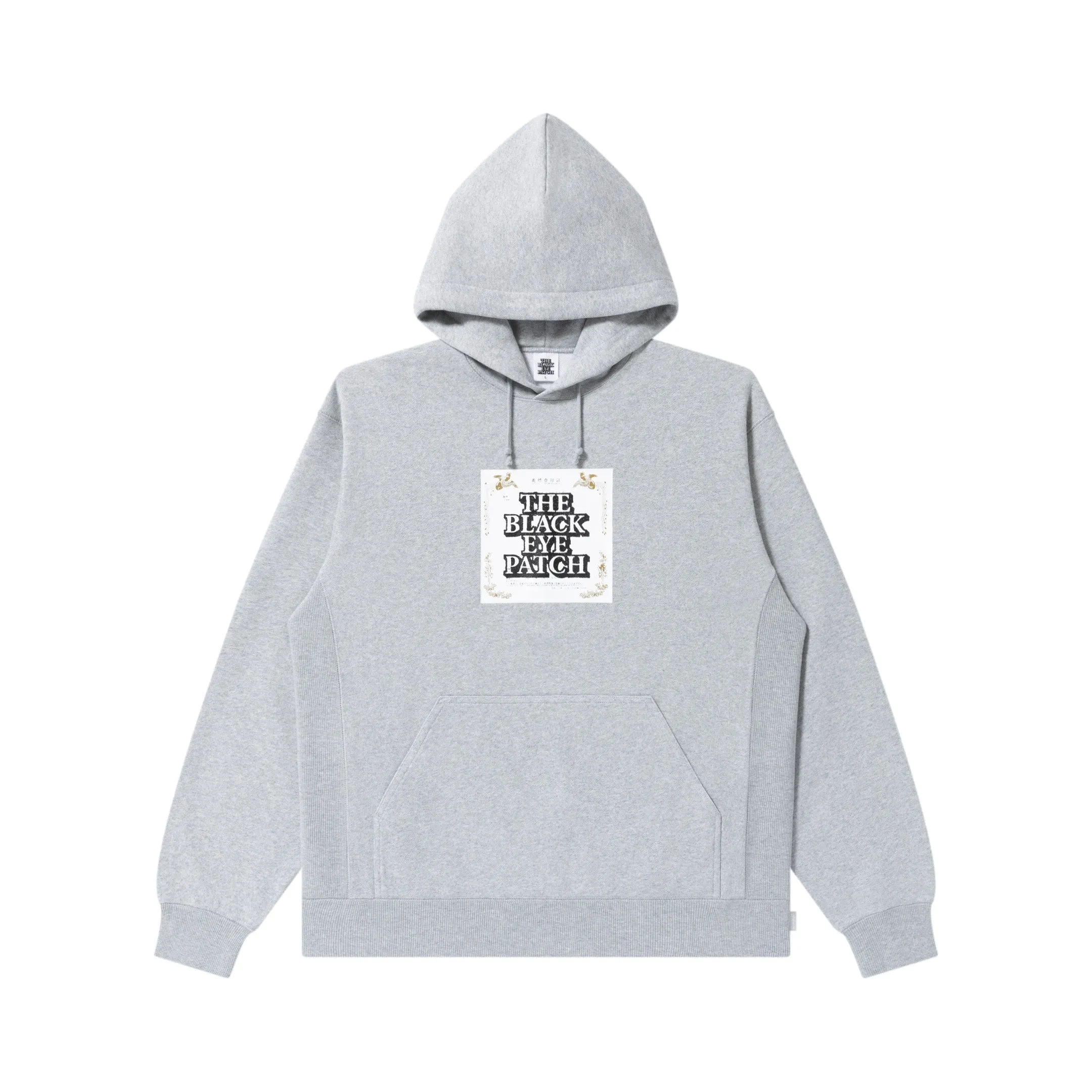 Fashion Top belt accents TRADEMARK CERTIFICATE HOODIE HEATHER GRAY