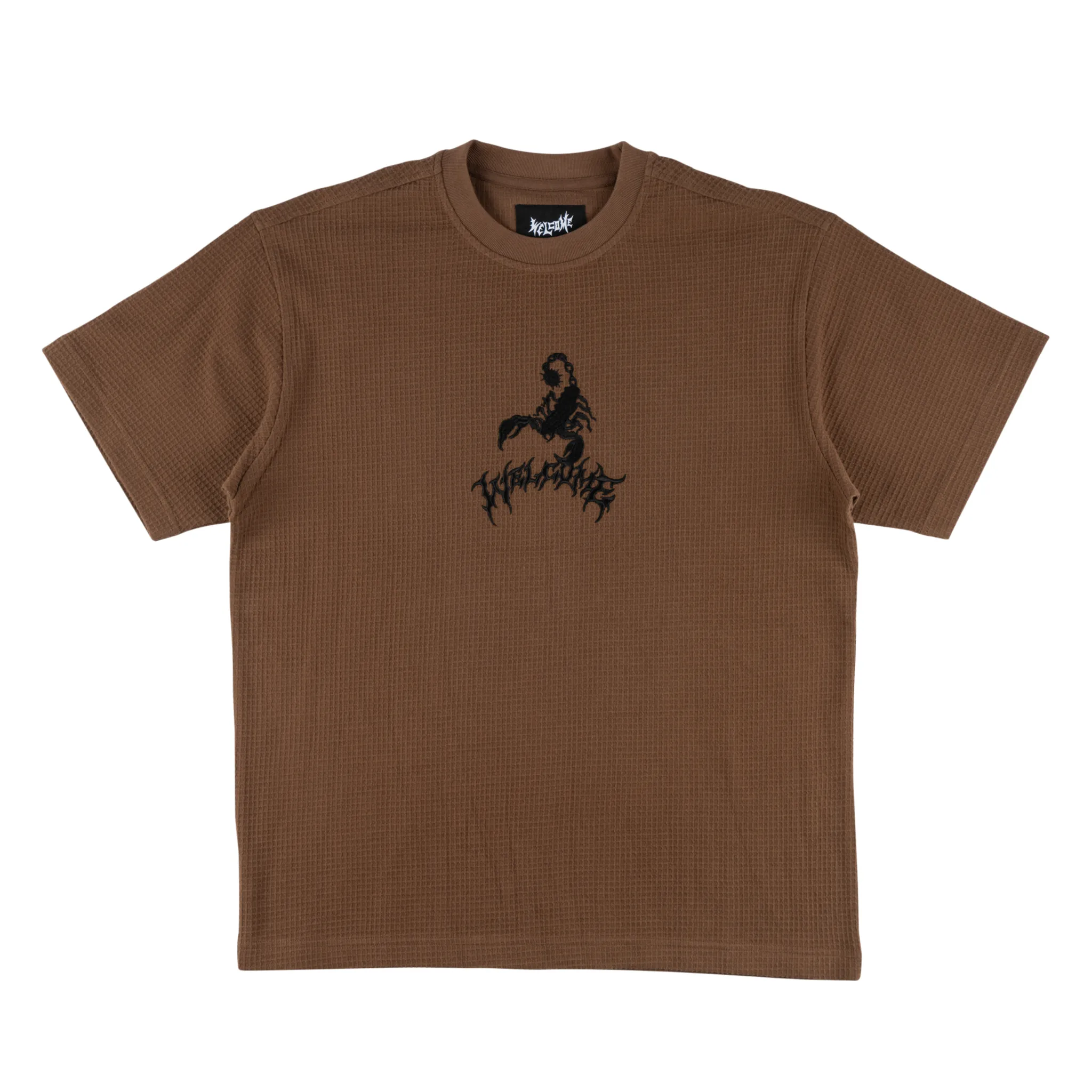 Buttery Soft Fabric Stinger Garment-Dyed Waffle Knit Tee