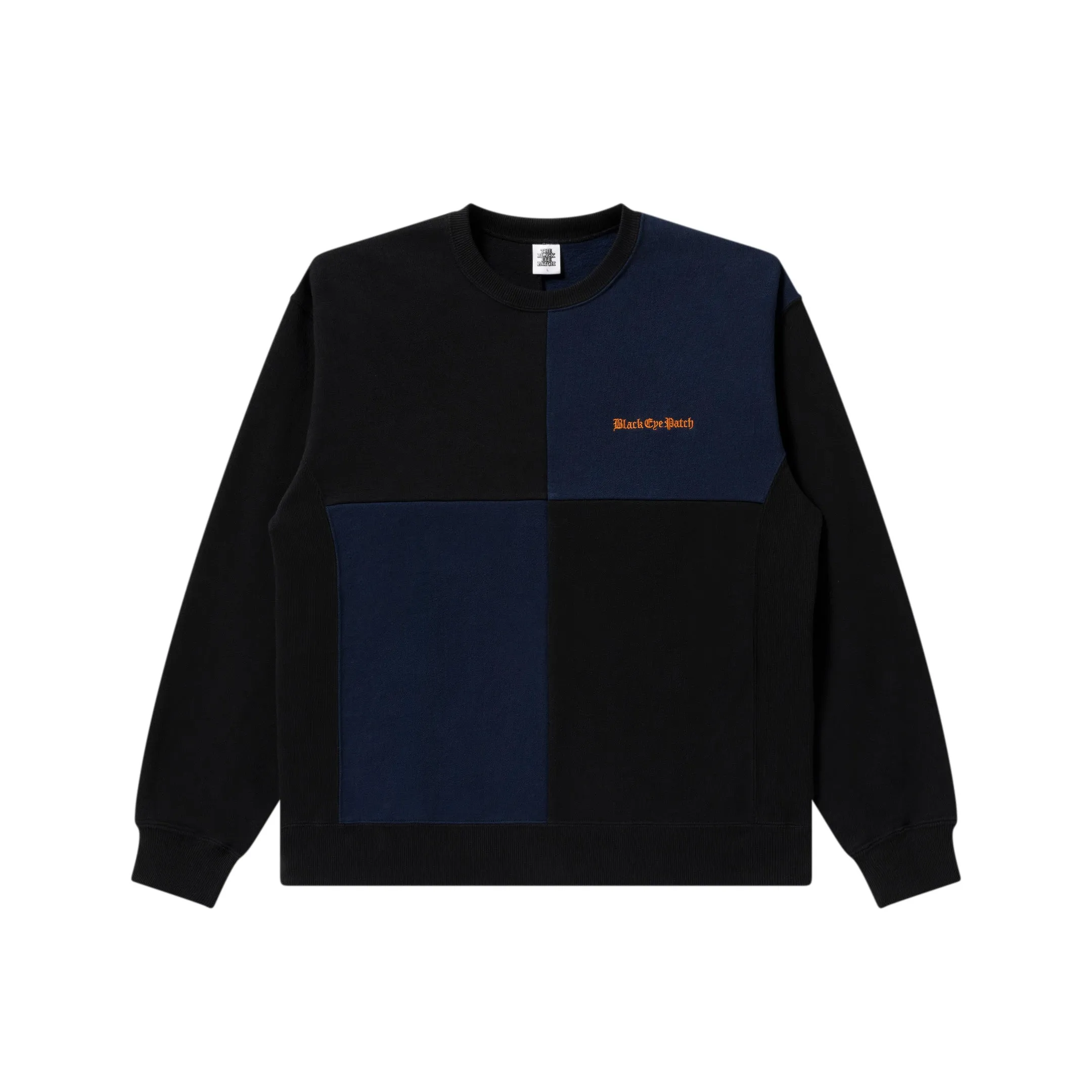 OE LOGO BLOCK PANELED CREW SWEAT Casual Hoodie Hooded