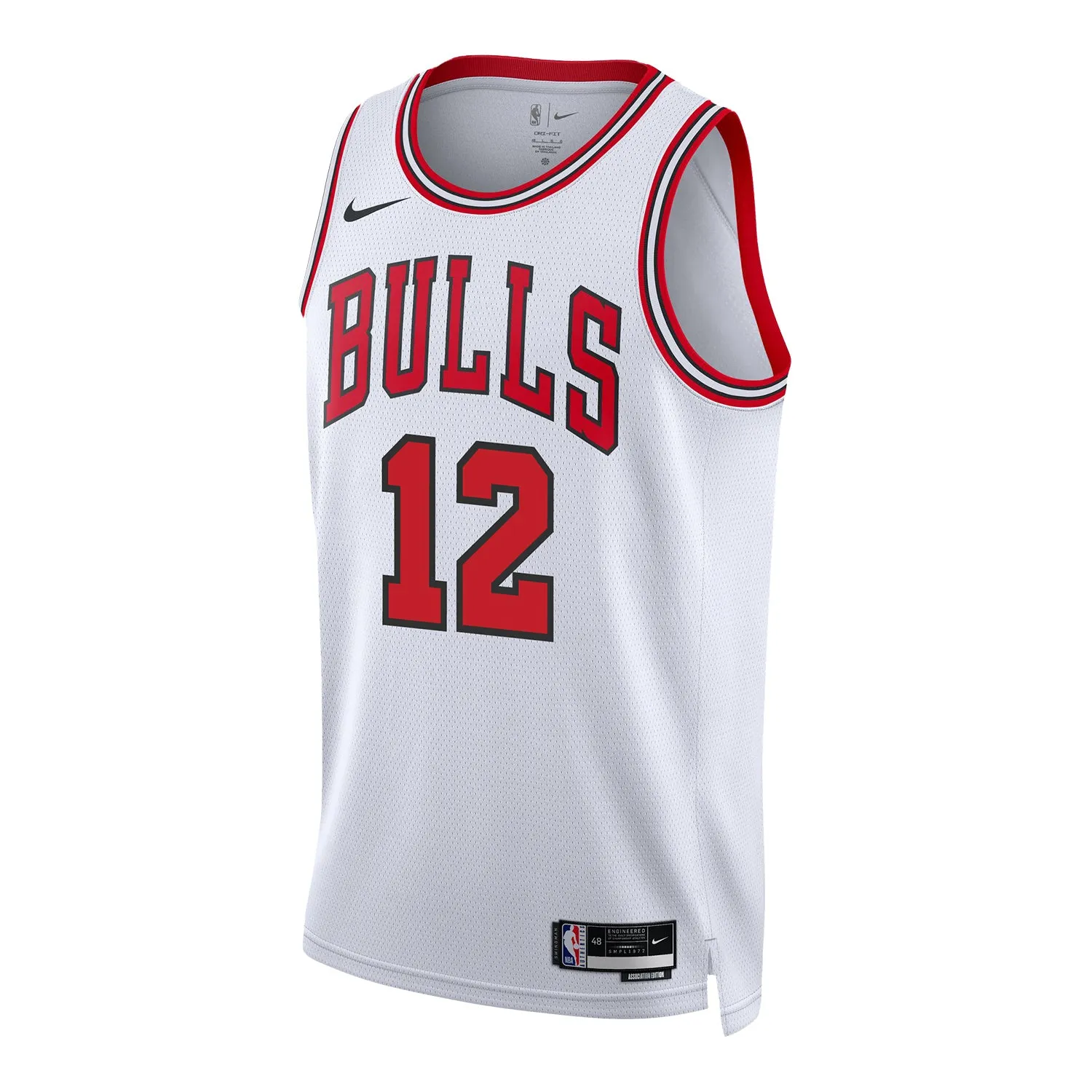 Flatlock Seam Technology Bold Form Chicago Bulls Zach Collins Nike Association Swingman Jersey