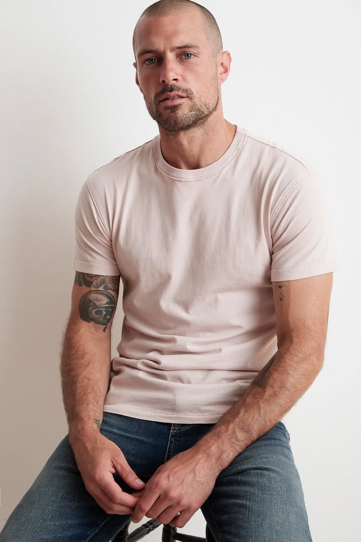 Chic Vibes TUCKER SUEDED JERSEY TEE