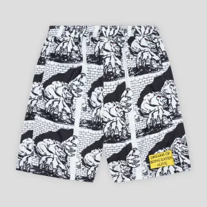 Nylon Material Active Performance Come Sundown Dreams Boxer Shorts - White