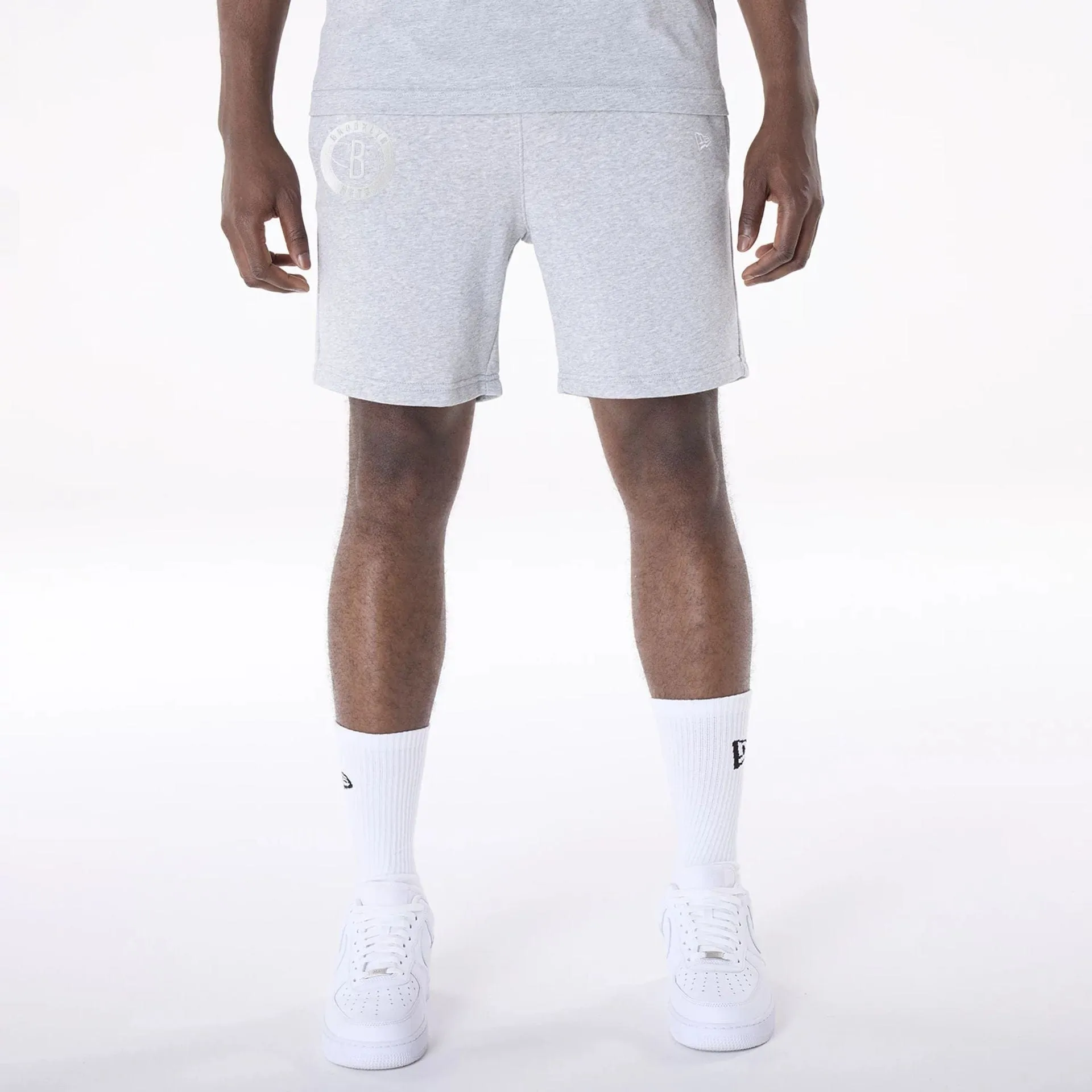 Brooklyn Nets NBA League Essential Grey Shorts Minimal Fit Eco friendly materials