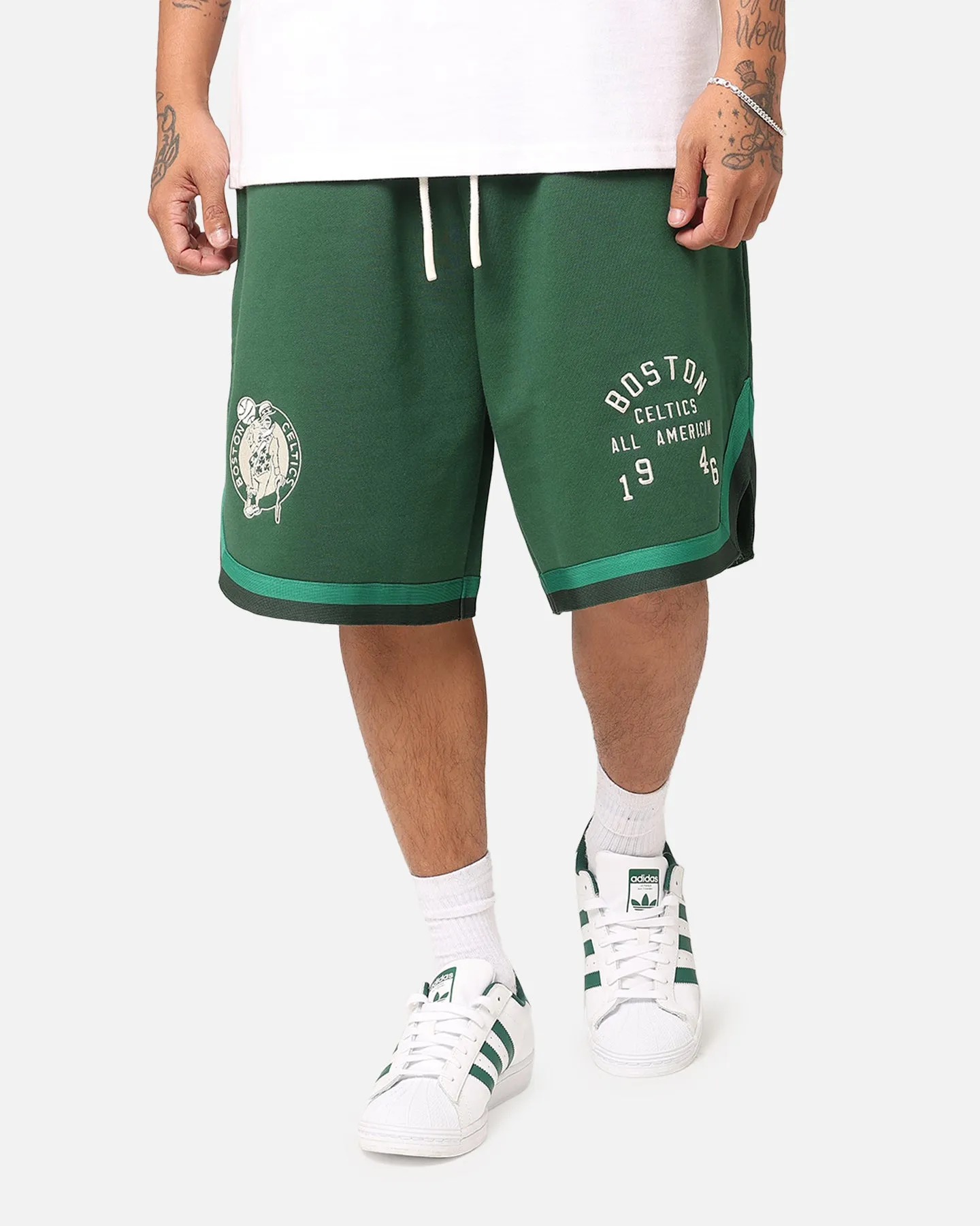 Mitchell & Ness Boston Celtics All American Shorts Faded Dark Green Breathable Performance Fit easy-care item
