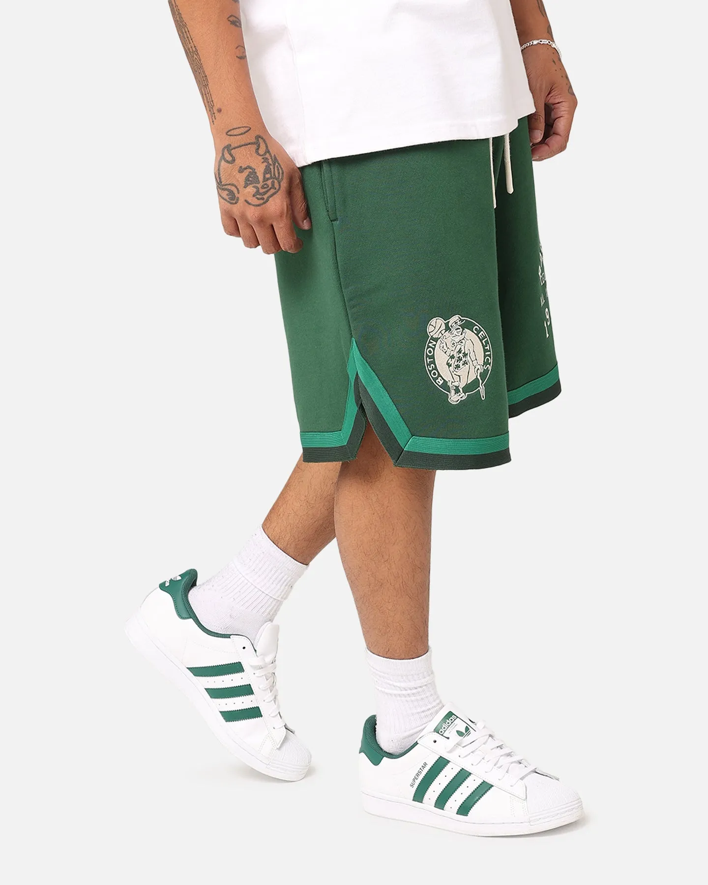 Mitchell & Ness Boston Celtics All American Shorts Faded Dark Green high waisted Chill Vibes