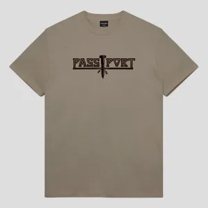 Pass~Port Screwed Tee - Khaki Sports Apparel Comfort Flex