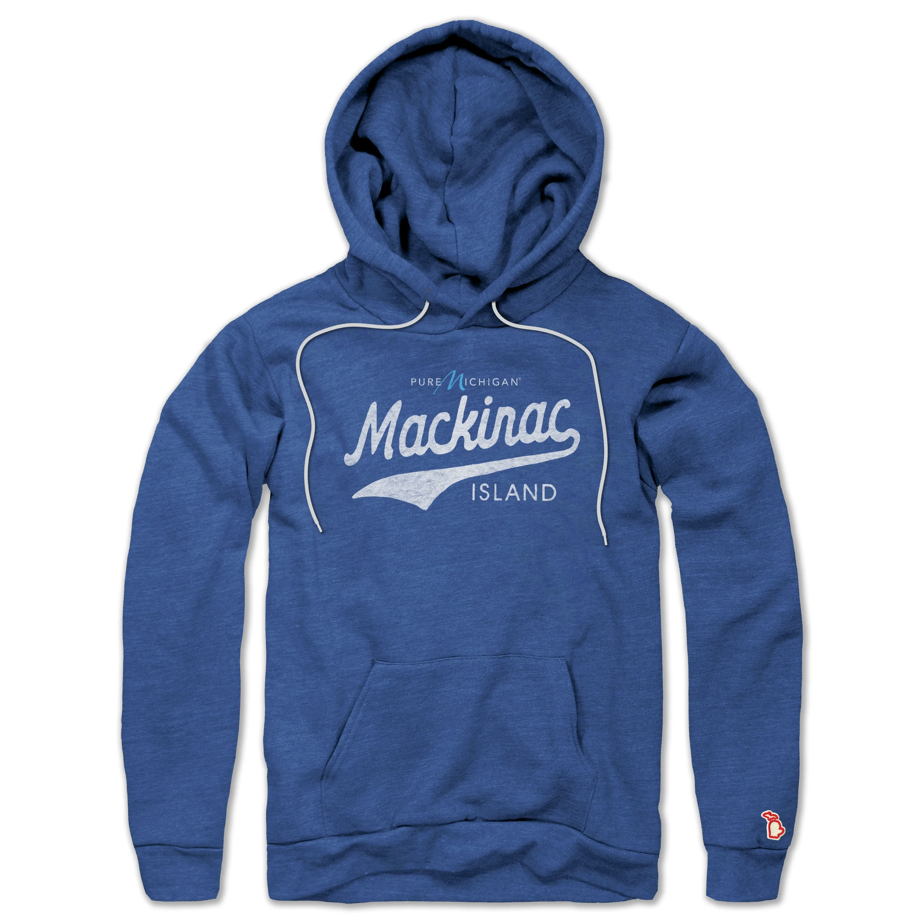 Modern Active Checkered PURE MICHIGAN - MACKINAC ISLAND SCRIPT ALL SEASON HOODIE (UNISEX)