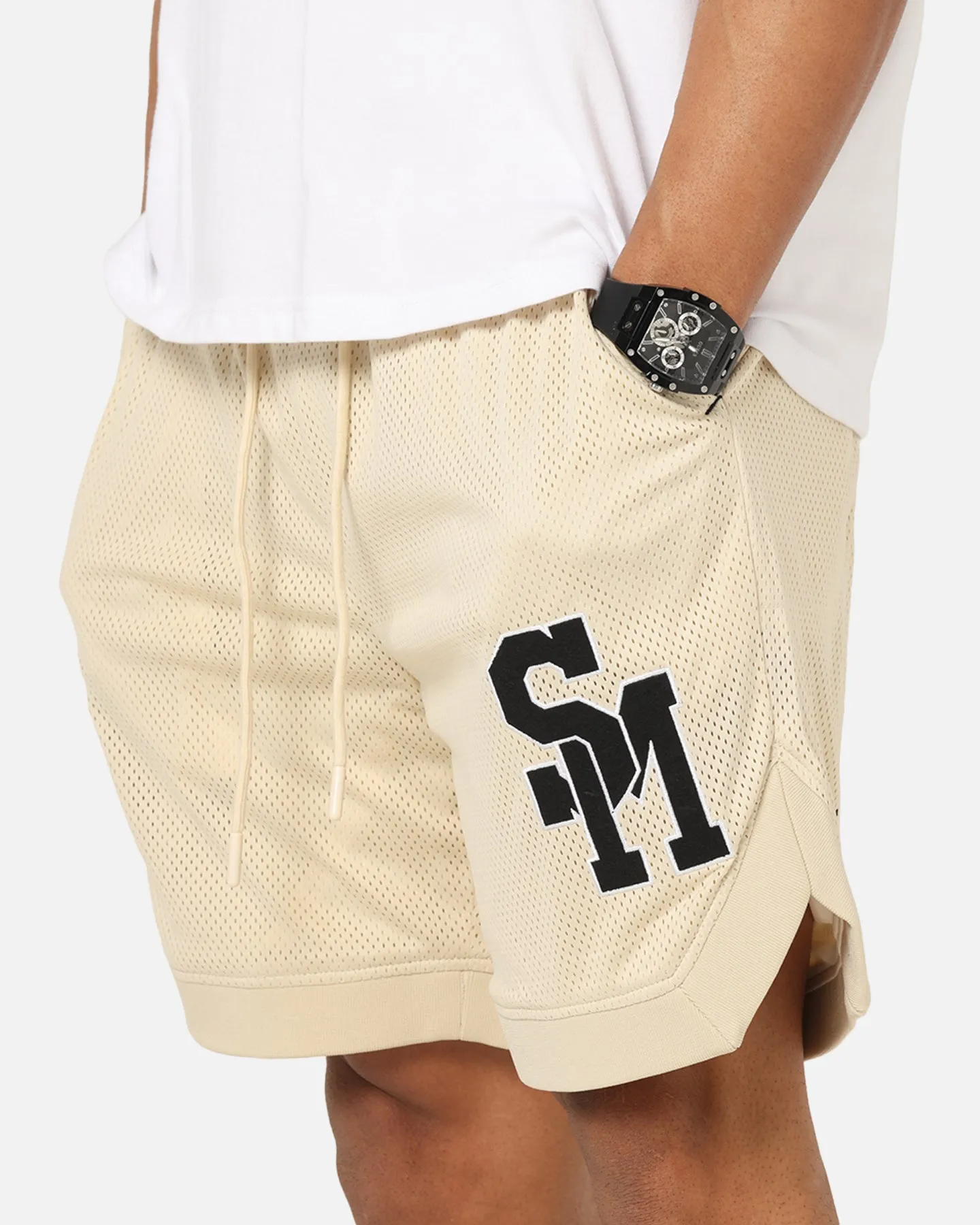 men's option Quick Dry Wear Fit Saint Morta La Rambla Basketball Shorts Dirty Blonde