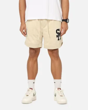Saint Morta La Rambla Basketball Shorts Dirty Blonde Stretch Flex