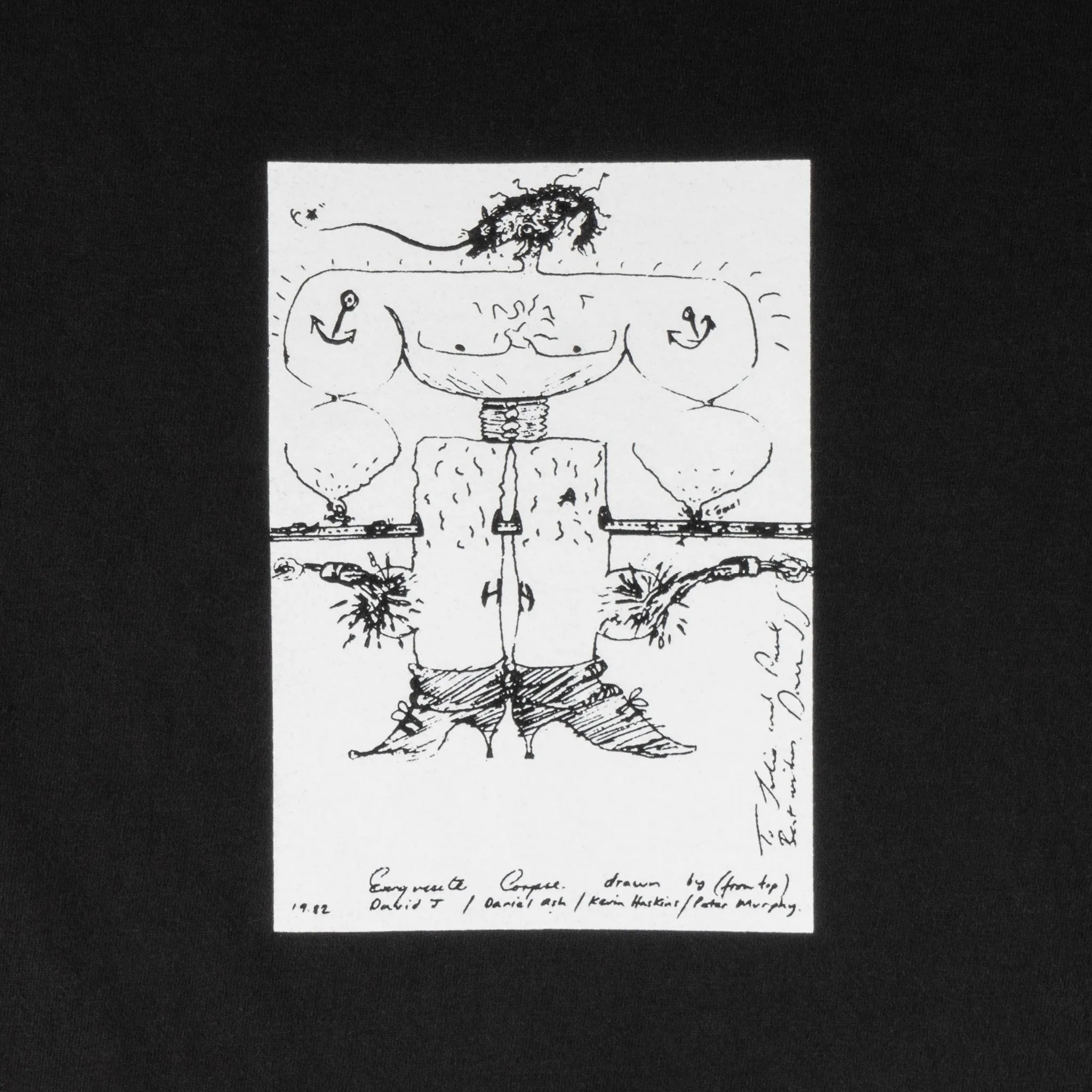 Welcome x Bauhaus - Exquisite Corpse Garment-Dyed Tee Comfy Wardrobe Cozy Comfort Design