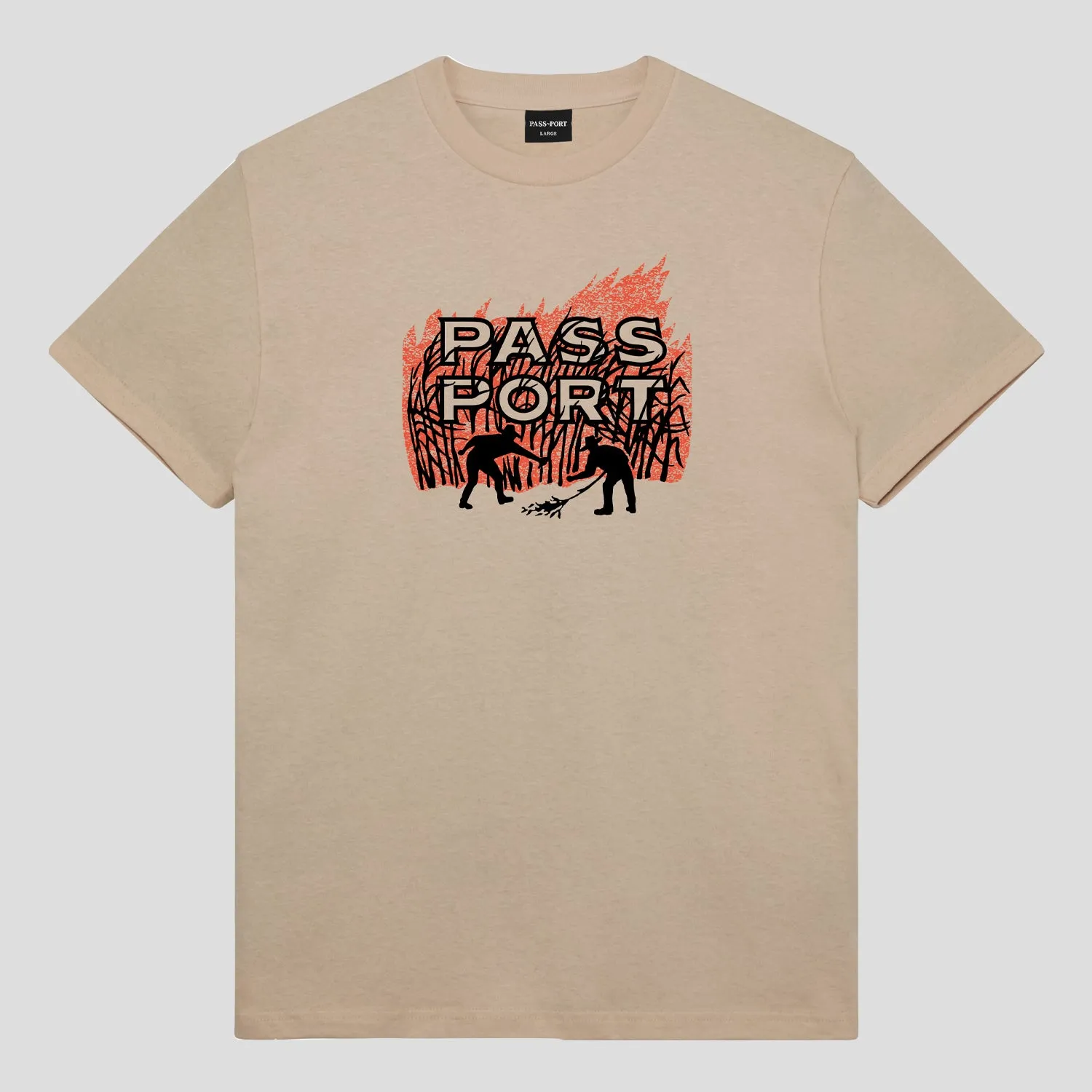 Layering Essential Pass~Port Brush Fire Tee - Sand