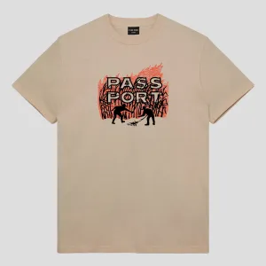 Layering Essential Pass~Port Brush Fire Tee - Sand