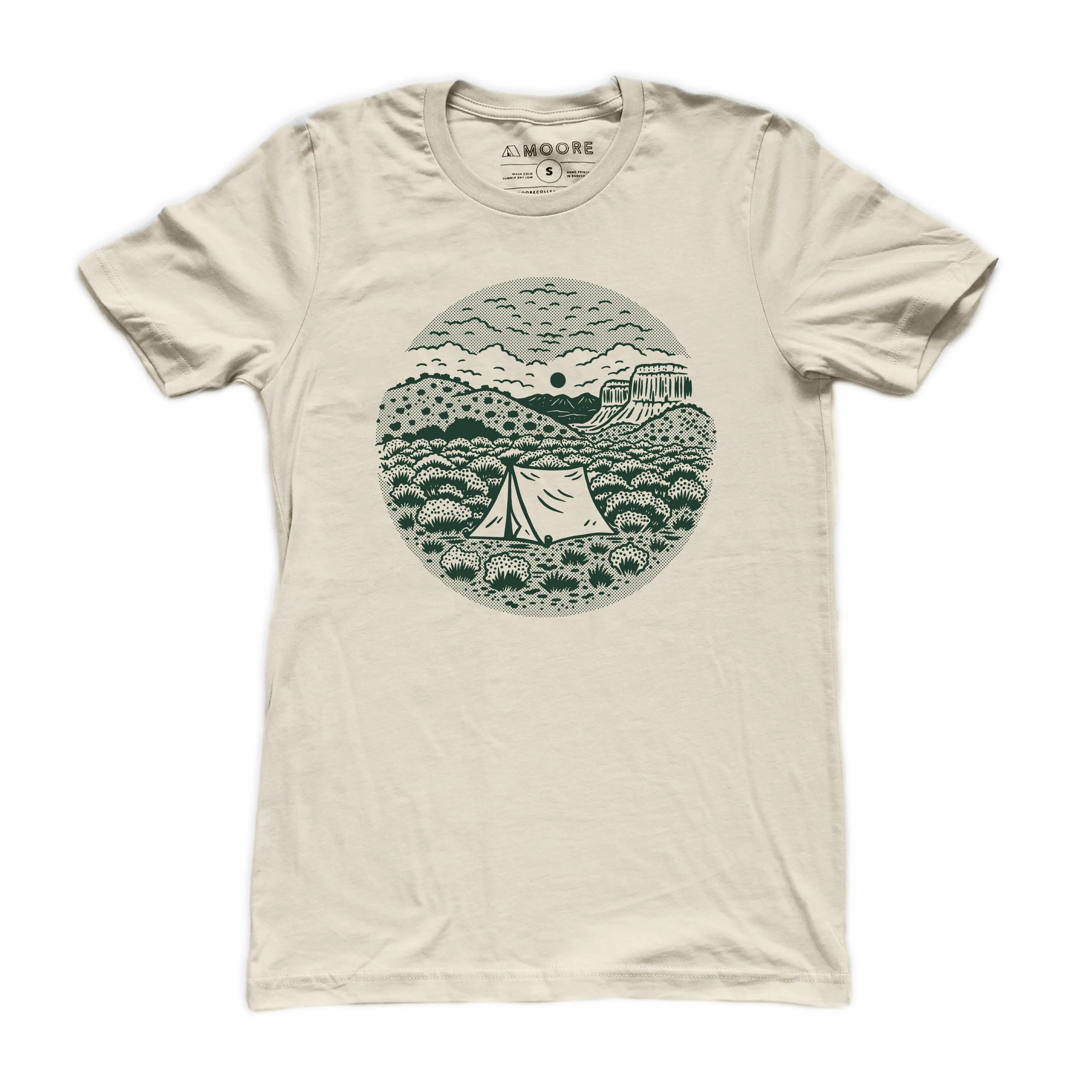 Desert Camper Tee-Natural Retro Style Seasonal Smart