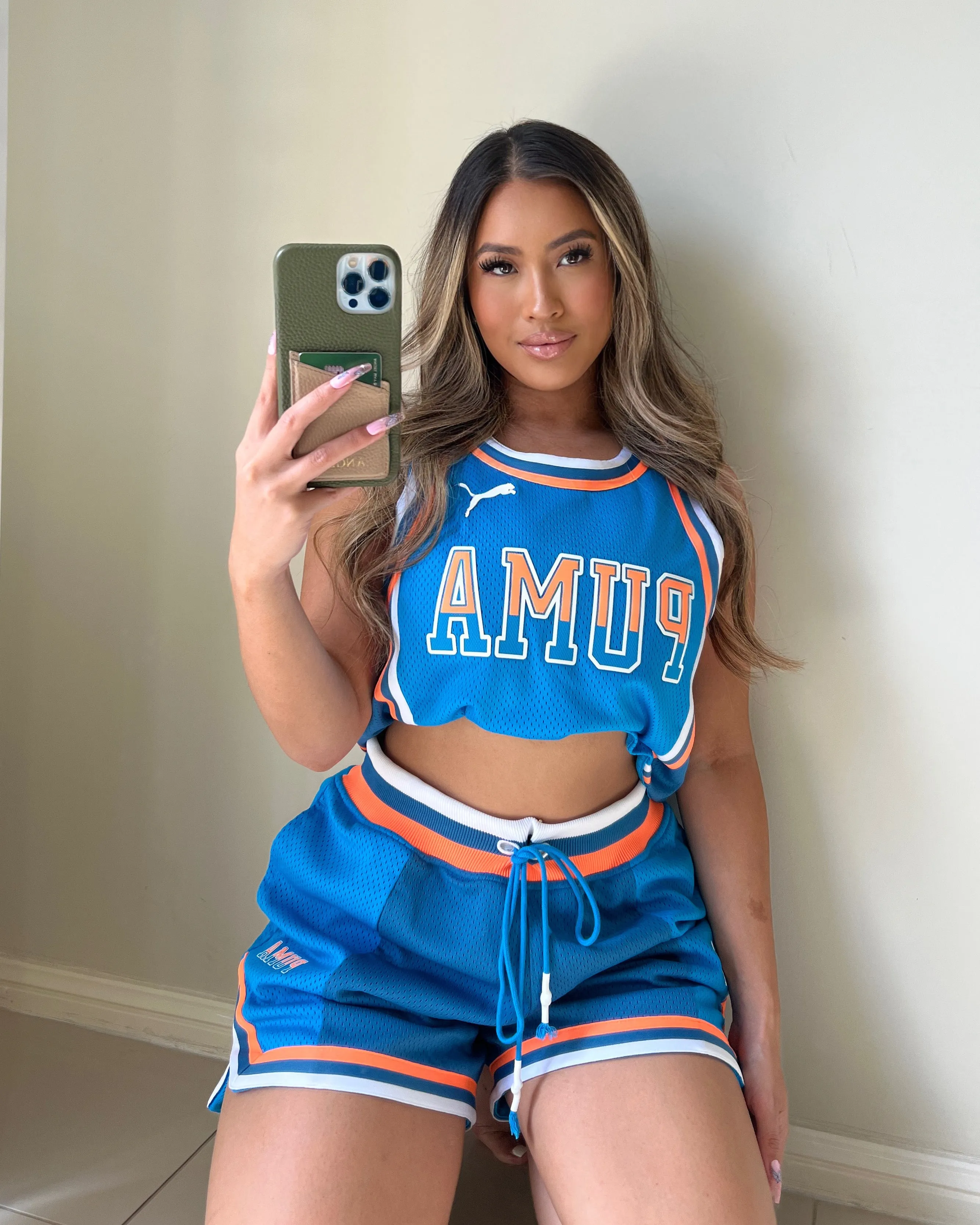 delivery work neon colors Puma Women's Swish Maker Shorts Ocean Drive