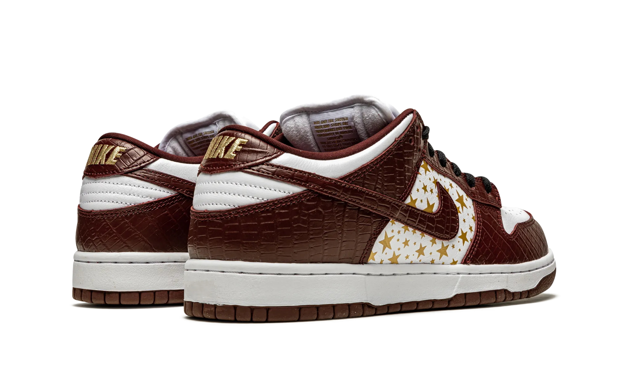 SB Dunk Low "Supreme - Stars - Barkroot Brown" Street Casual
