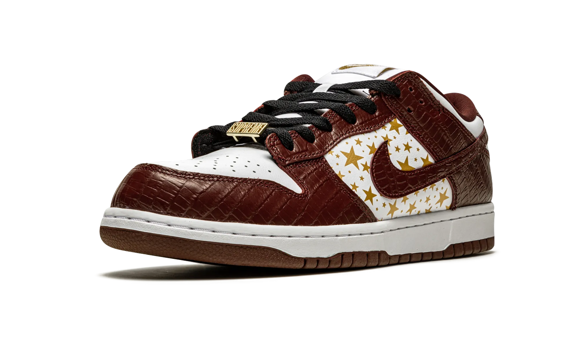 SB Dunk Low "Supreme - Stars - Barkroot Brown" Chat Walk Flexible Materials