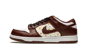 Indoor Friendly SB Dunk Low "Supreme - Stars - Barkroot Brown"