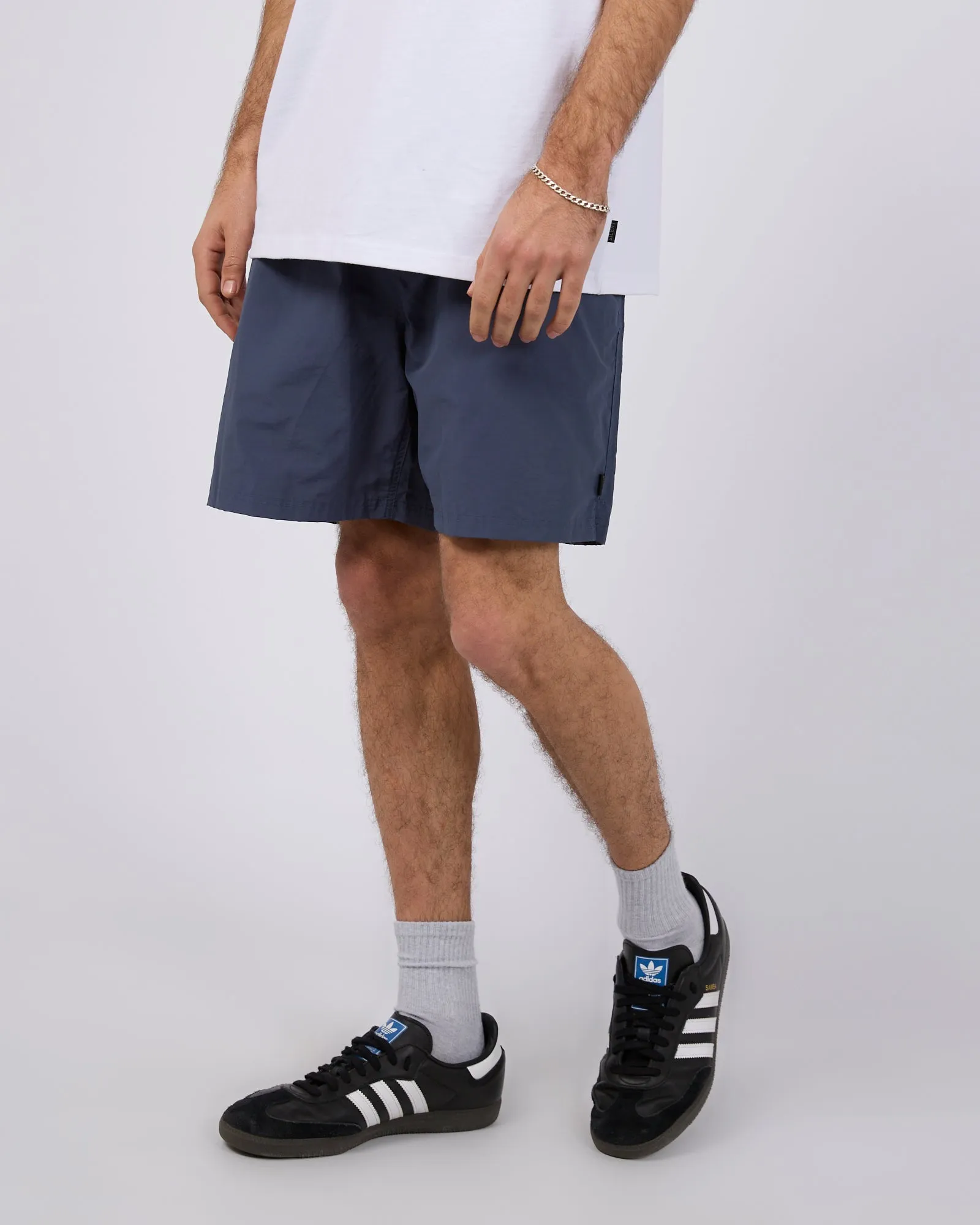 Vacay Nylon Short Navy Tagless Labeling Crisp Look