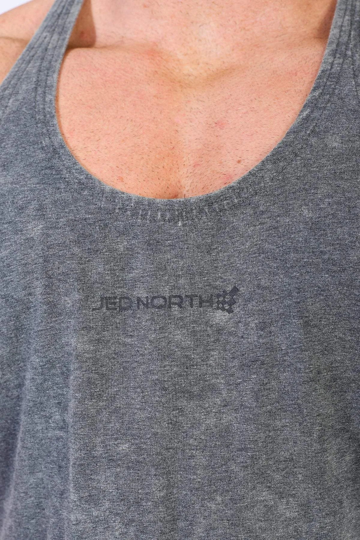 Classic Vintage Washed Racerback Stringer - Heather Gray Travel Essential explosion - resistance test passed