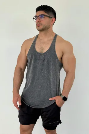 Classic Vintage Washed Racerback Stringer - Heather Gray Intuitive High Speed
