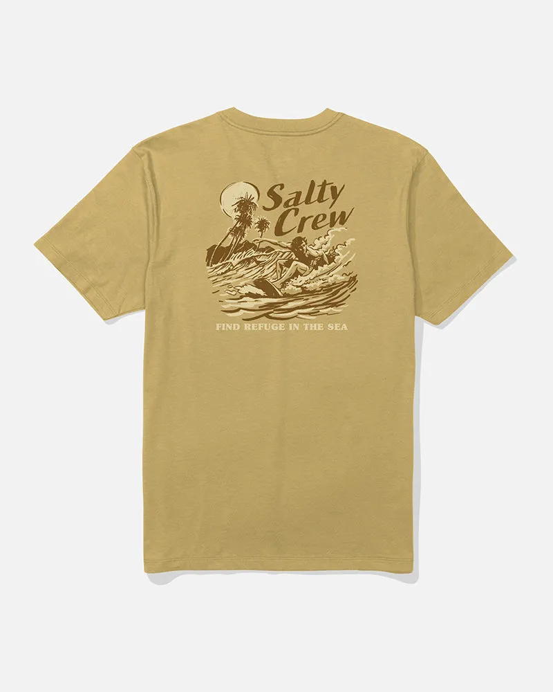 Surf Camp Ss Tee - Mineral Yellow Breathable apparel Perfect Comfort