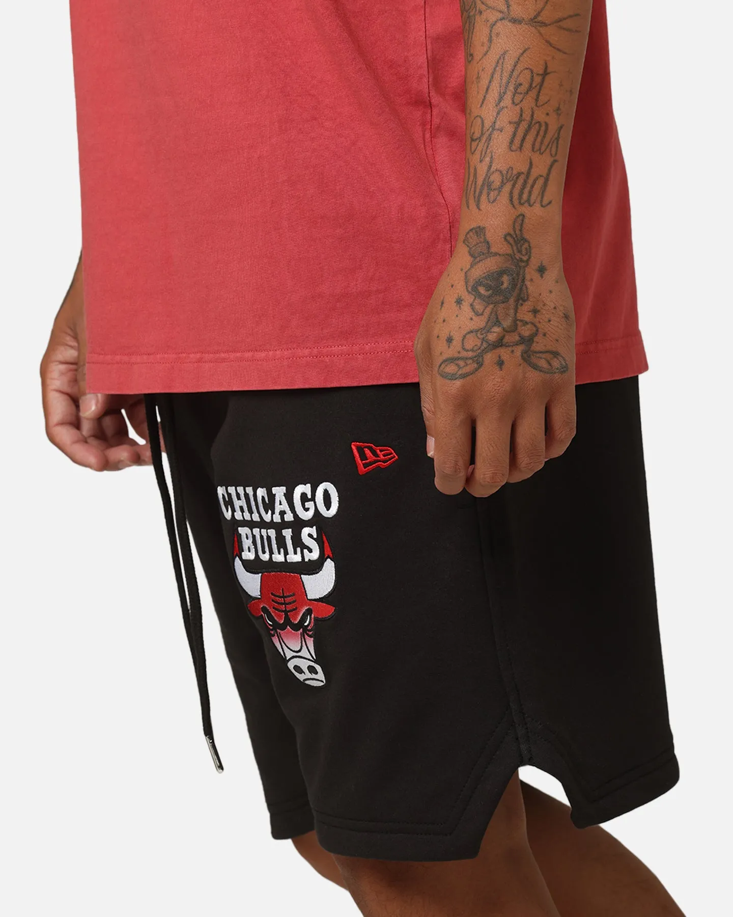 New Era Chicago Bulls Higher Fade Shorts Black Smooth Fabric