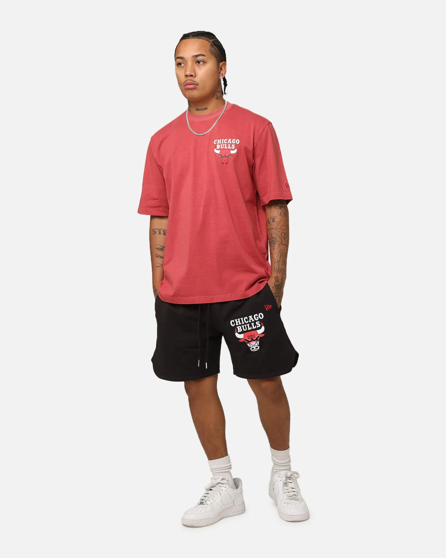 Cozy Fit New Era Chicago Bulls Higher Fade Shorts Black
