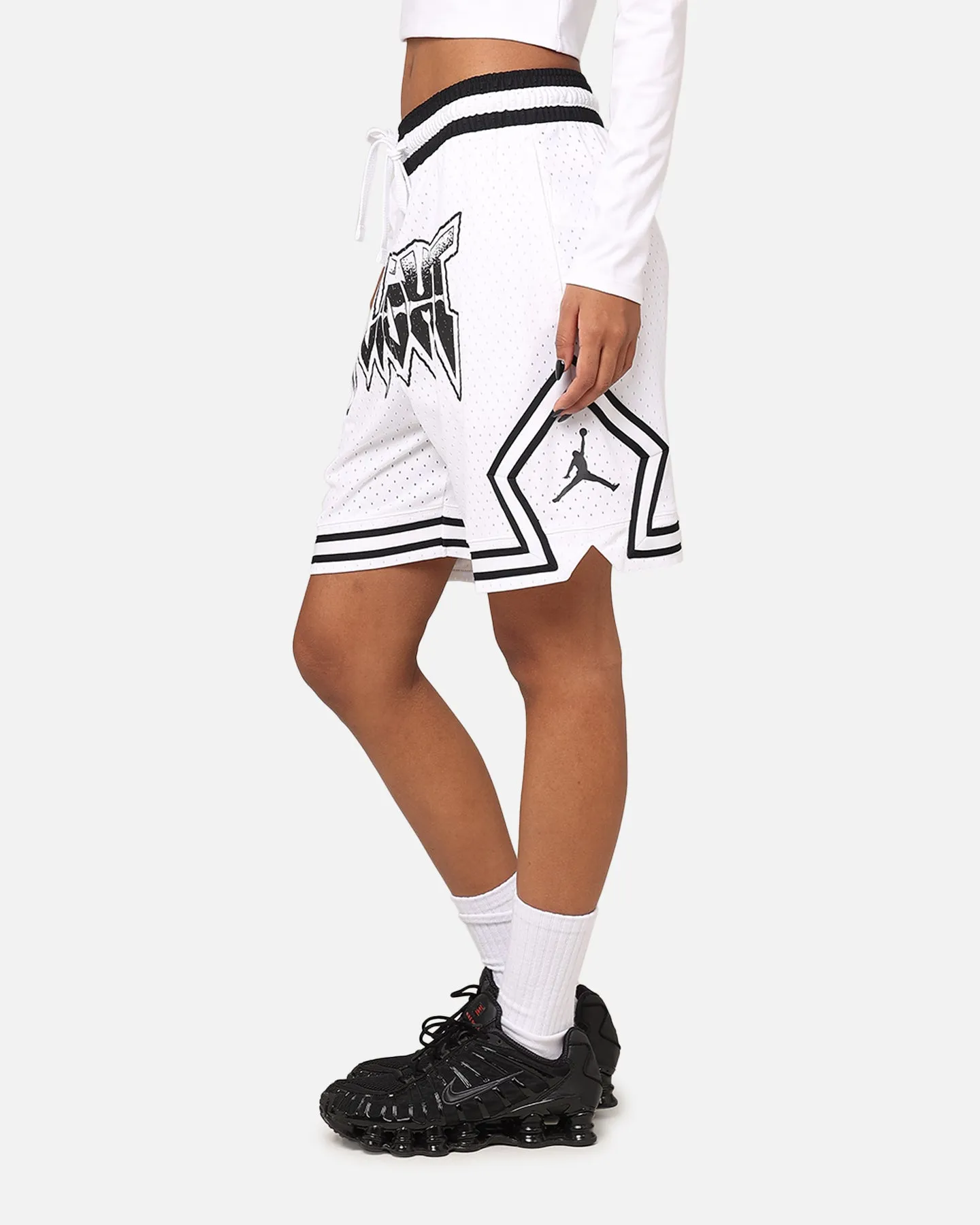 beach shorts Classic Cut Jordan Dri-Fit Diamond Shorts White/Black