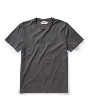 Cozy Comfort V neck style The Organic Cotton Tee in Faded Black