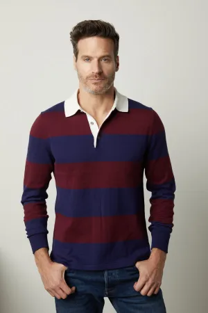 Ultra Soft Interior HASTINGS STRIPED SWEATER POLO