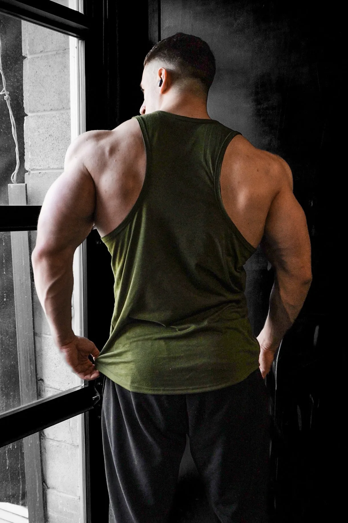 Vital Raw-Hem Tank Top 2.0 - Green Smooth Surface