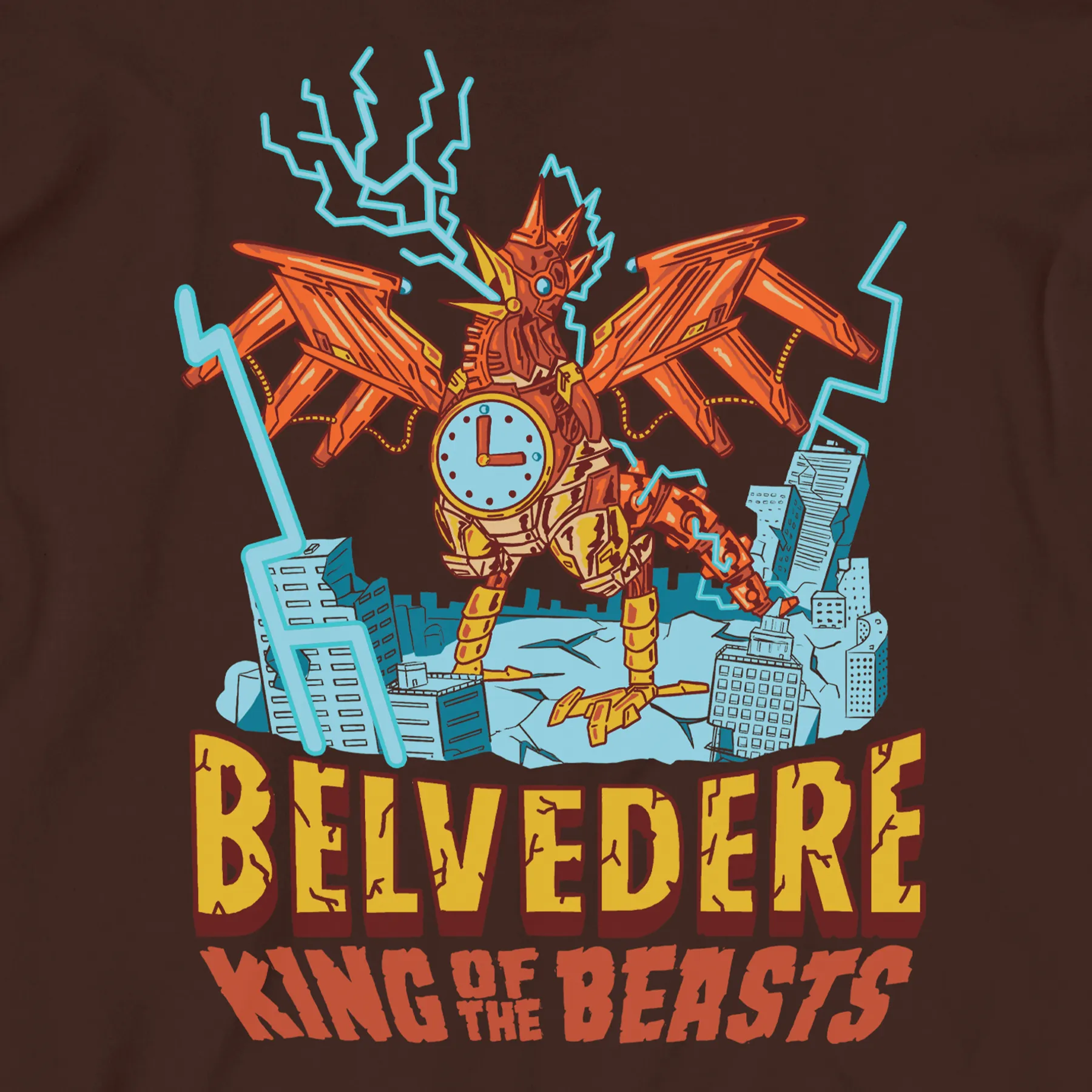 ironable Core Chic Clock-atrice Hoodie (Brown)