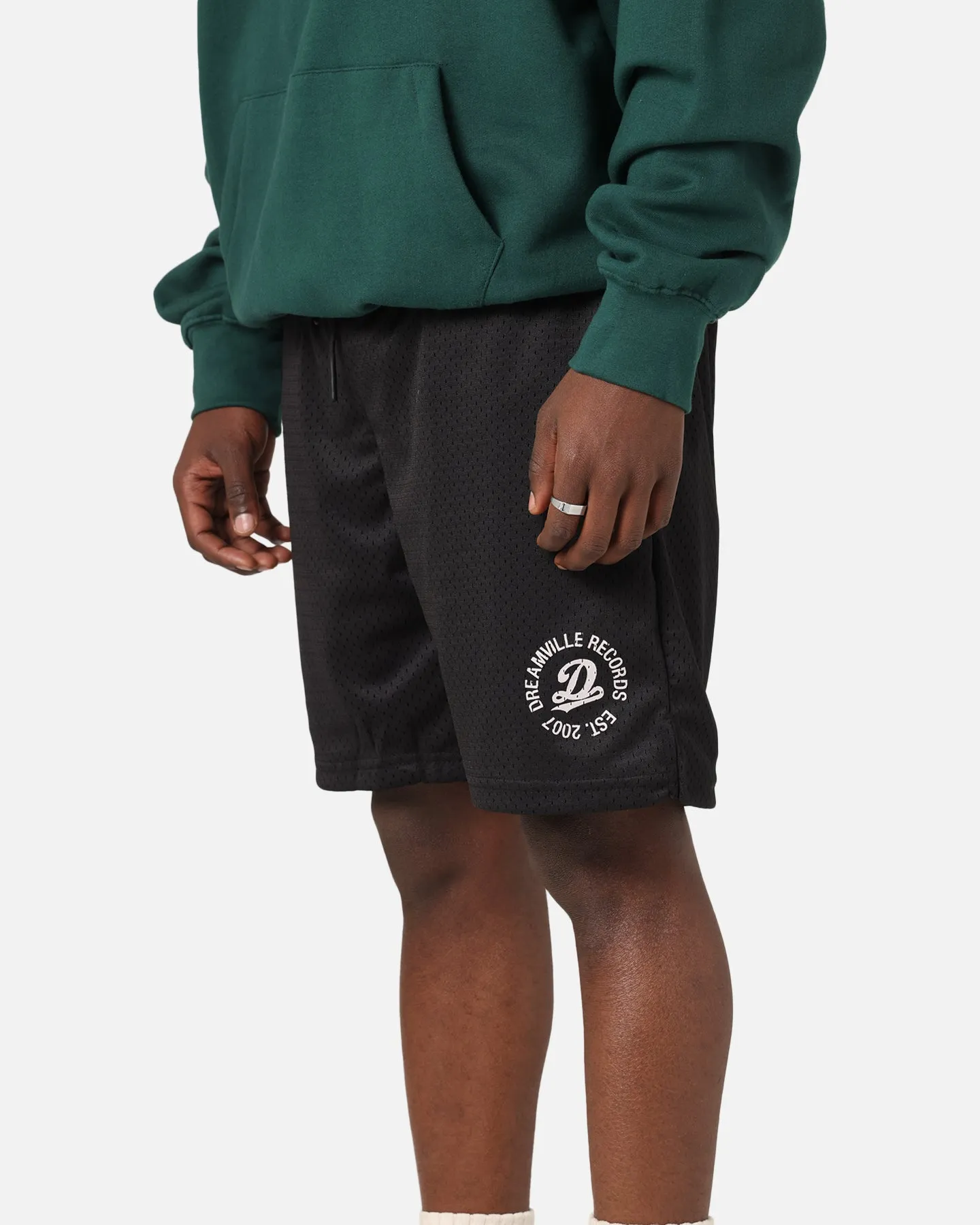 Easy Layer Fit Cross Ventilation Channels Dreamville Records Mesh Shorts Black Mesh