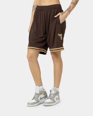 Mitchell & Ness Chicago Bulls Lux Brown Swingman Shorts Baroque Brown Dynamic Tension Control