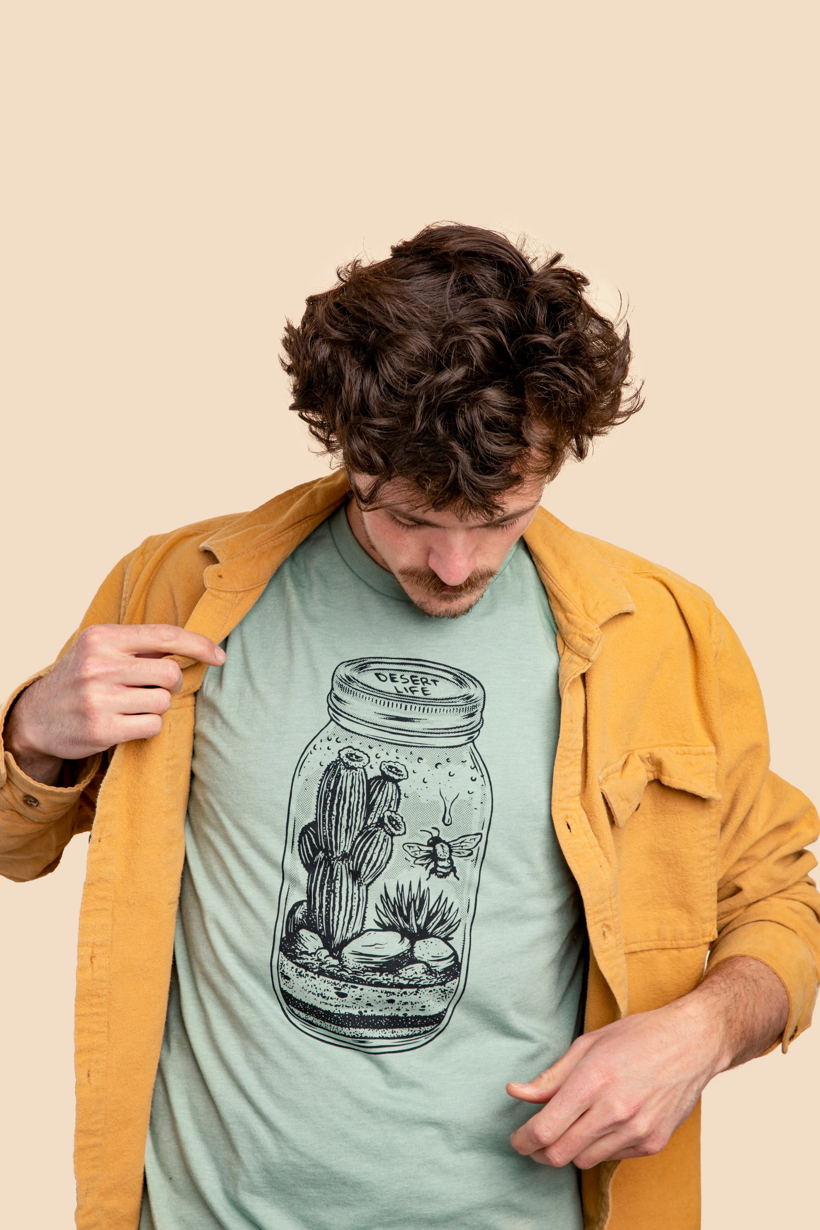 Perfect Style Flexible Design Desert Life Tee-Heather Sage