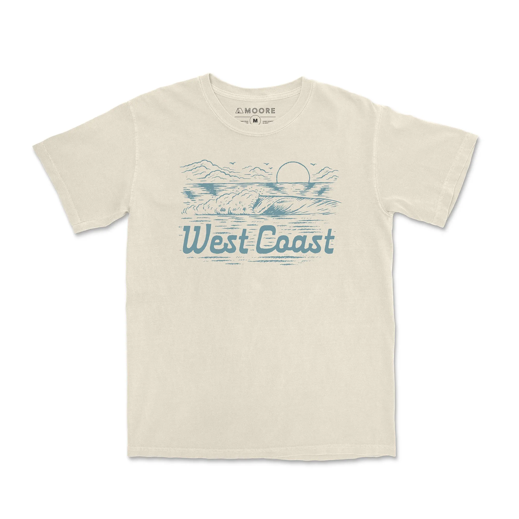 West Coast Wave Tee-Vintage Ivory Yoga class