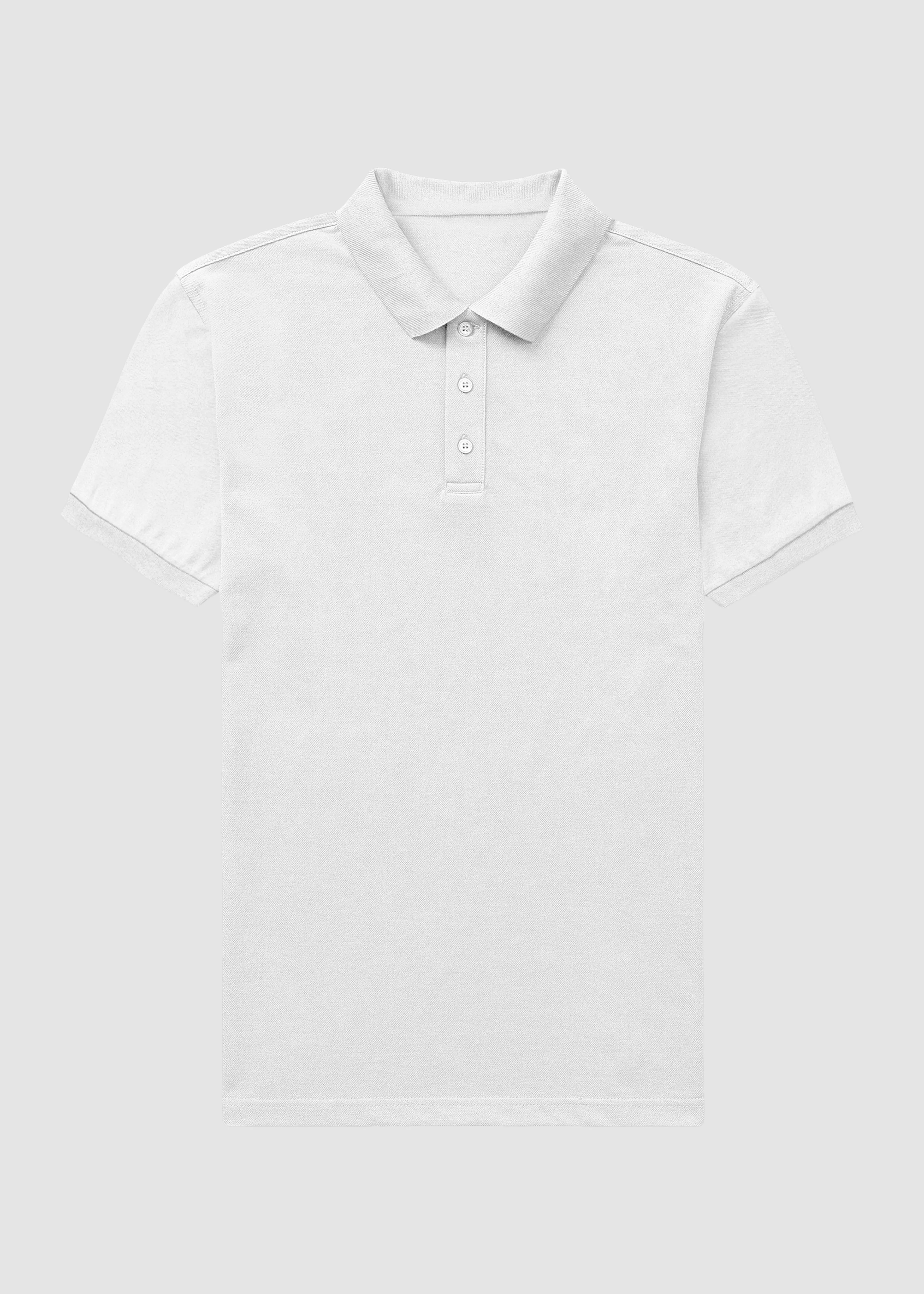 White Men's Polo | MP25 Durable Quality