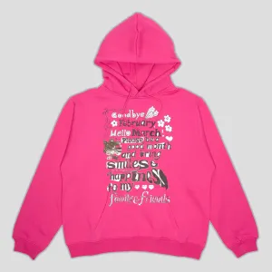 WKND Hello March Hoodie - Watermelon product brooch style